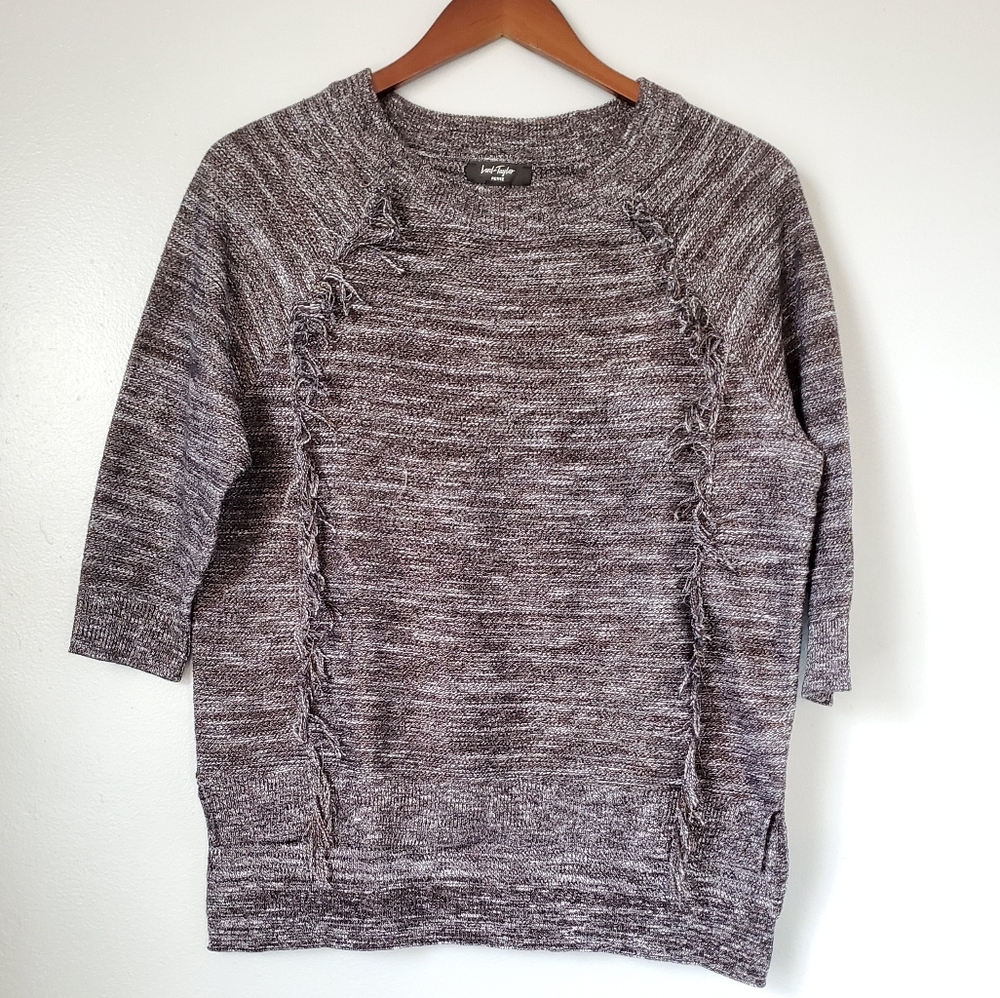 Lord & taylor fringe sweater